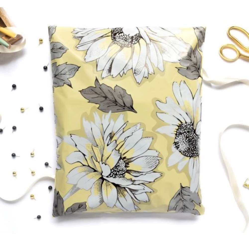 🌻20 Fall Sunflower poly mailer 10 x 13 inch